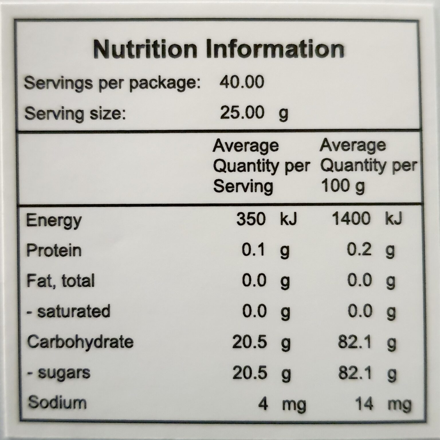 1 Kg Honey Nutrition Label 100 Bee Australian Pty Ltd ACN 612 688 043 1-kg-honey-nutrition-label-100-bee-australian-pty-ltd-acn-612-688-043