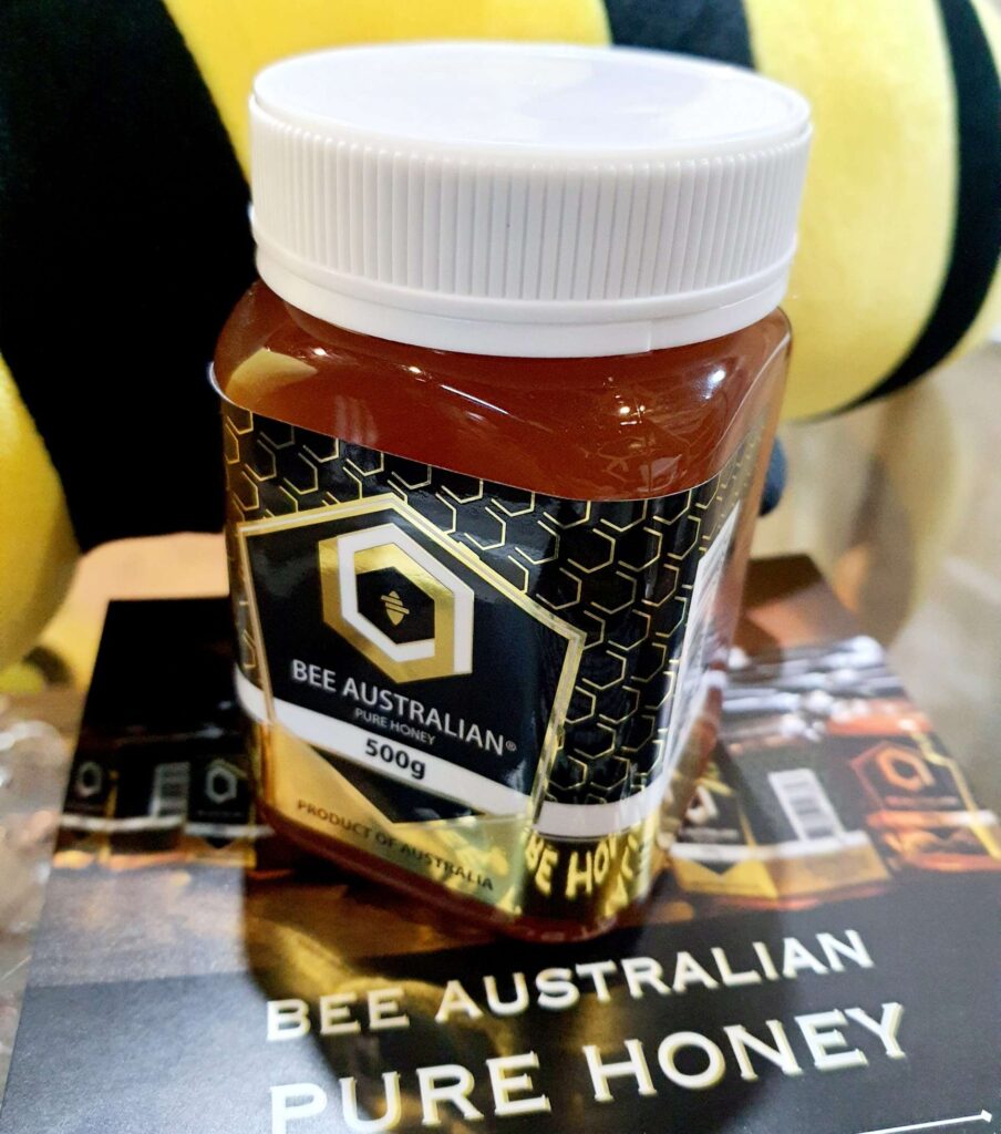 Bee Australian Pure Honey 500g In Square Plastic Jar - Bee Australian ...