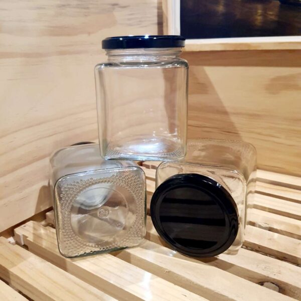 Square Glass Jar 500g