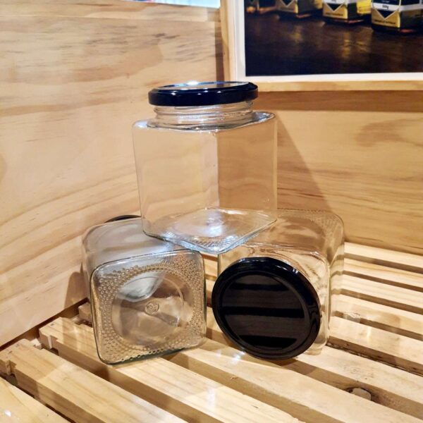 Square Glass Jar 500g